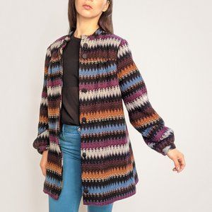 Vintage WD.NY multicolor light-weight coat